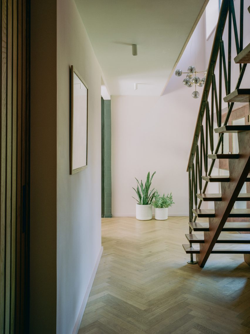 Hallway of Ground floor of Bawa House by Alter & Company