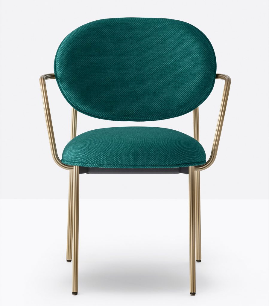 Blume armchair by Sebastian Herkner for Pedrali in green