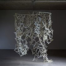 White bioplastic room divider