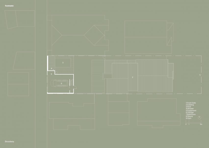 Ground floor plan of Broadway project by Foomann