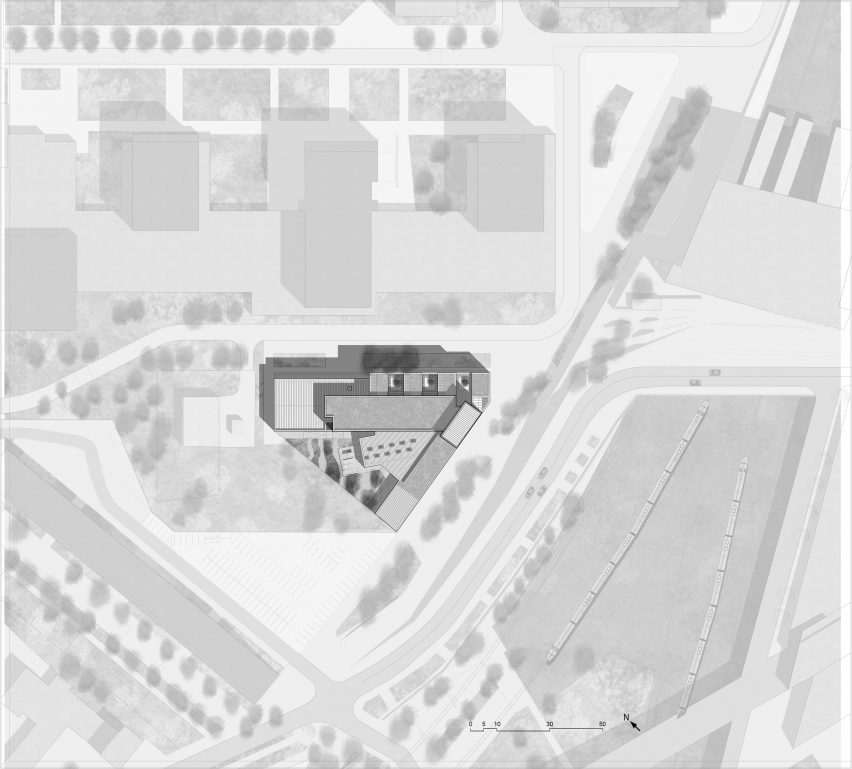 Contemporary International Resource Library by Bruno Gaudin Architectes
