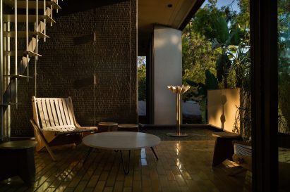 Outdoor furniture and artworks