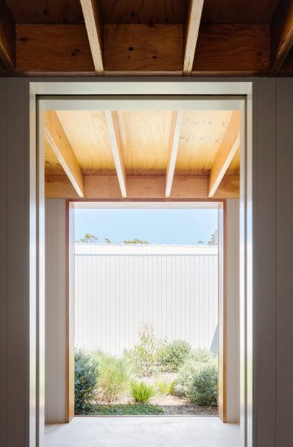 Concrete flooring inside