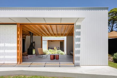 The house is U-shaped in plan