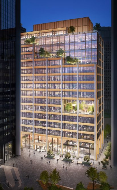 Burrard Exchange exterior rendering