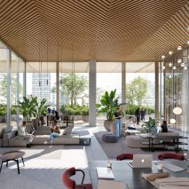 Burrard Exchange timber office tower interior