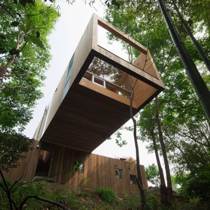 +node is a wooden house in Hiroshima Prefecture, Japan