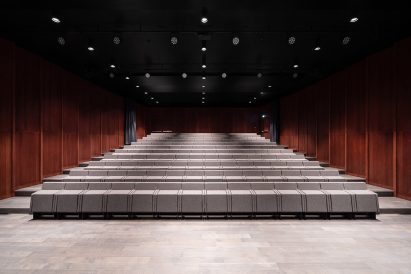 The auditorium at the music school
