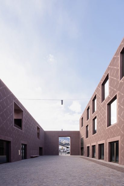 A courtyard at the Bressanone music school