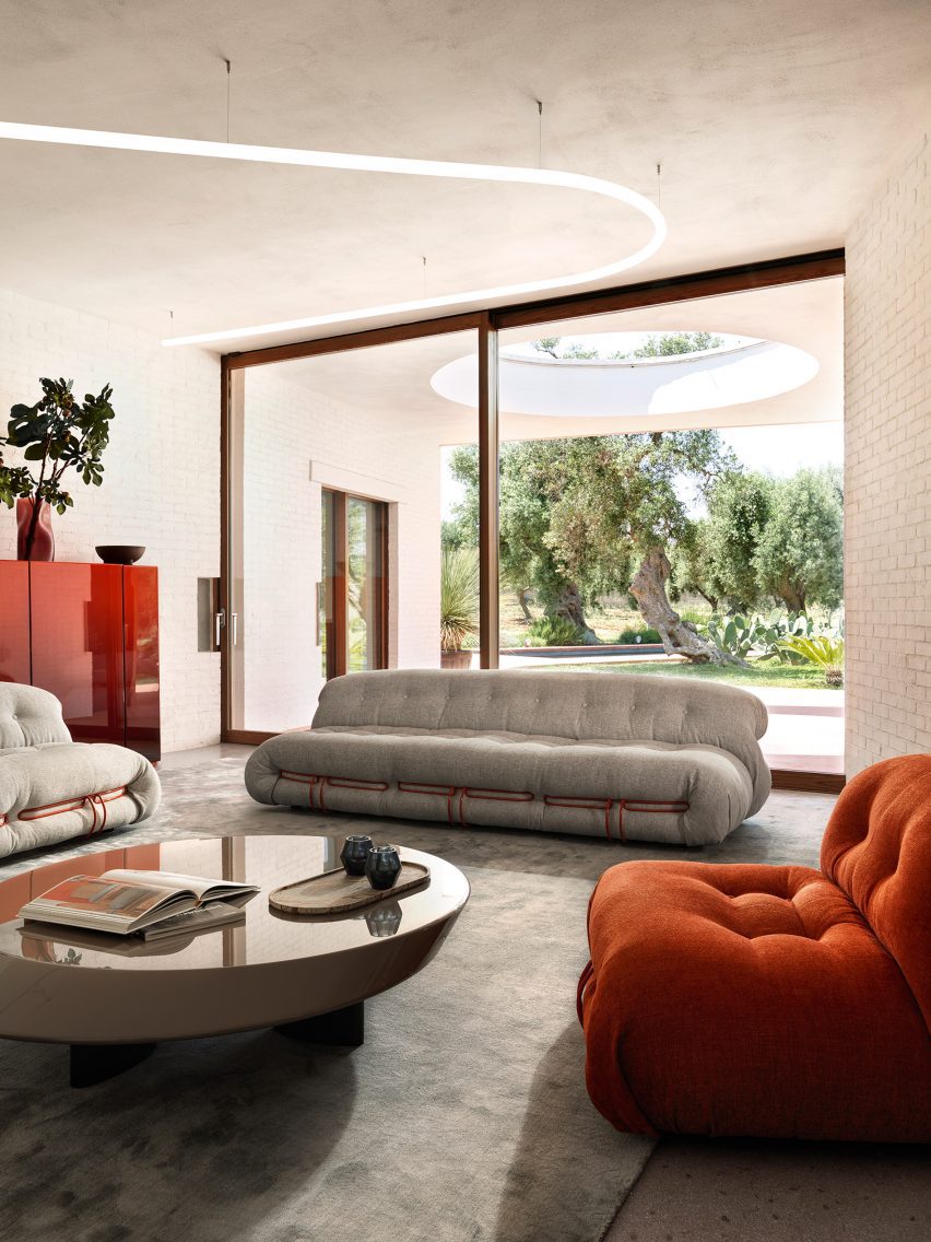 A photograph of Soriana, a collection of seating