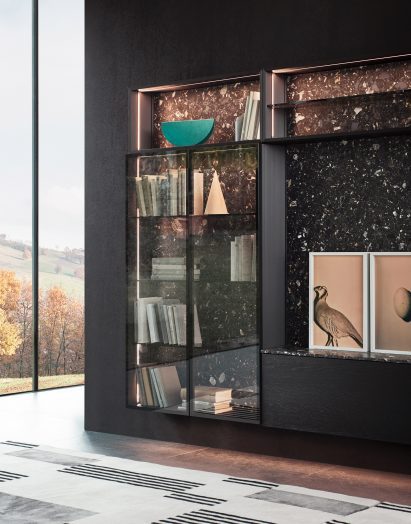 A photograph of Cesar's Dressup unit with a black finish