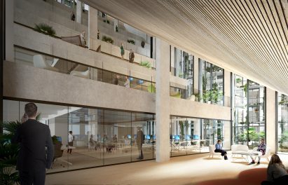 Interior of the CityWave office floors