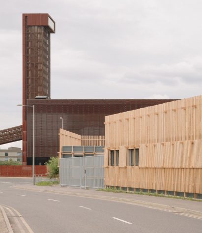 Exterior of Construction Skills School by EBBA Architects