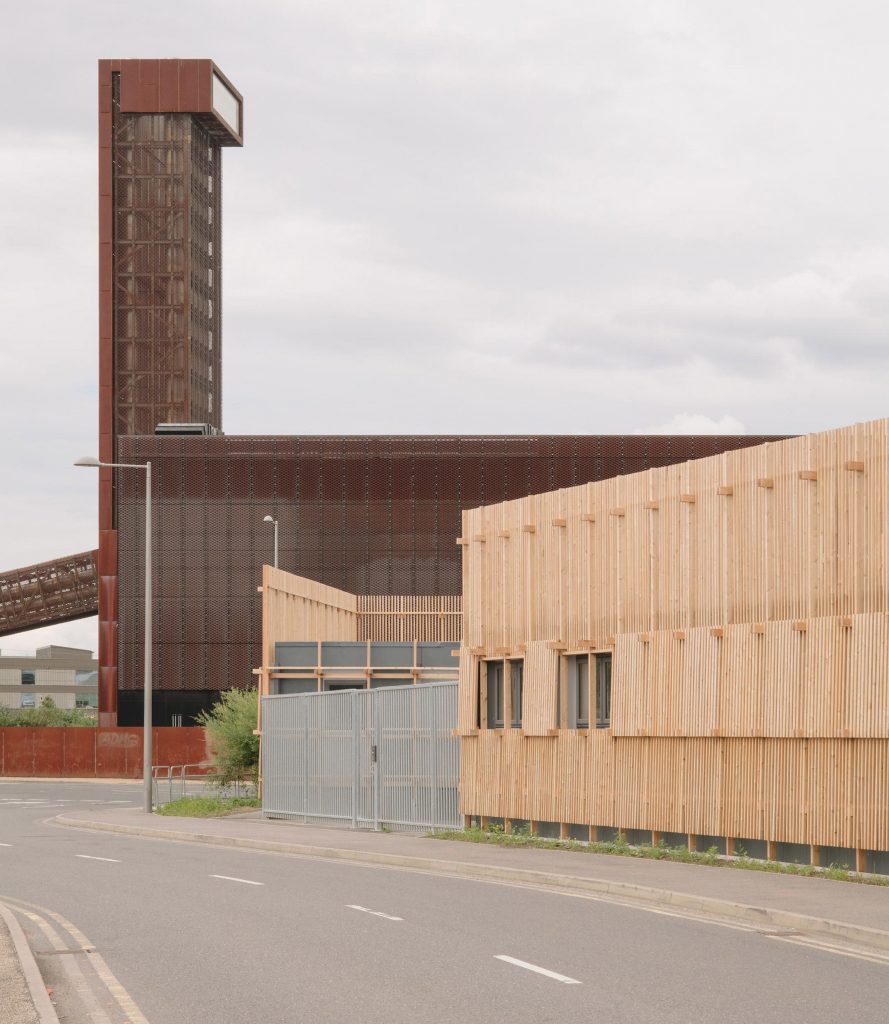 Exterior of Construction Skills School by EBBA Architects