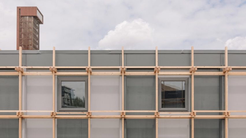 Facade of Construction Skills School by EBBA Architects