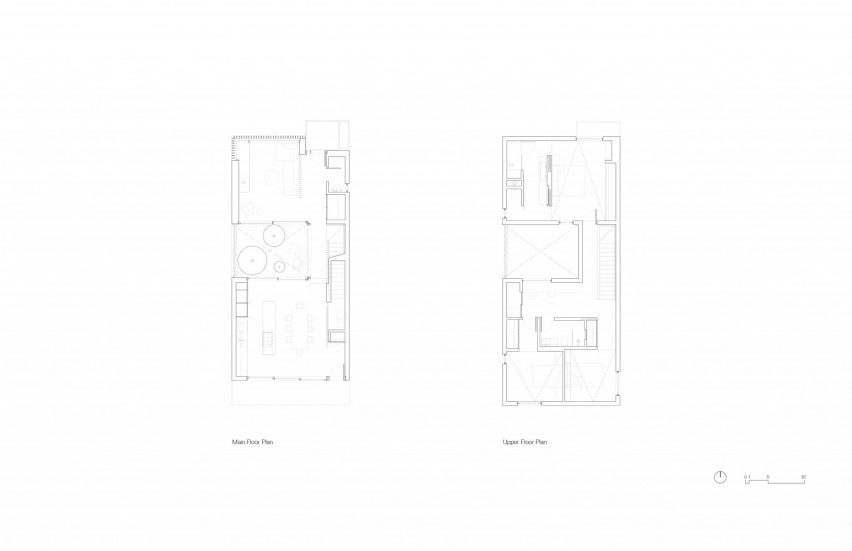 Courtyard House by Leckie Studio floor plans