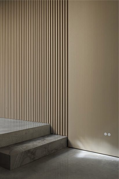 Grey steps inside Courtyard House