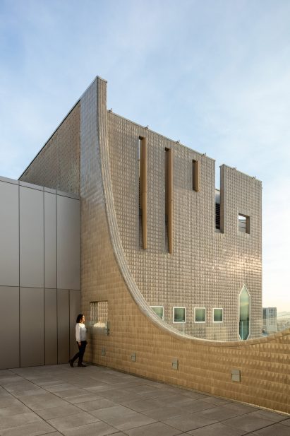 Shimmering tiles on the Martin Building