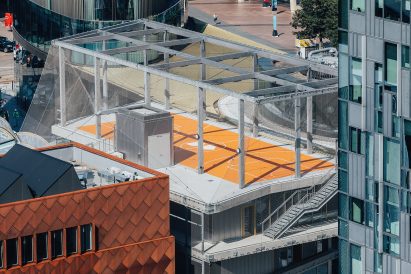 Architecture 00's block at Greenwich Design District