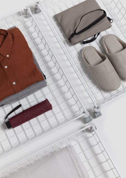 Baskets designed to roll under a bed