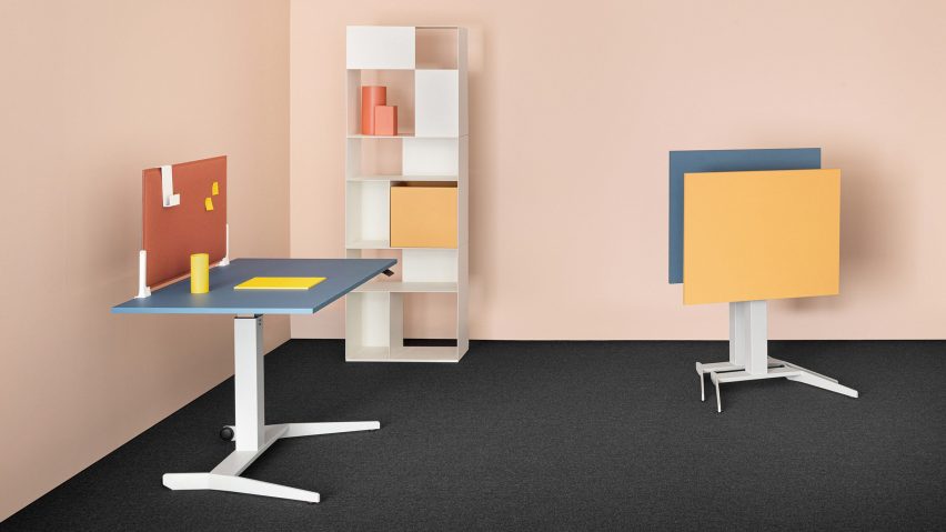 Adjustable Follow Me tables by Mara