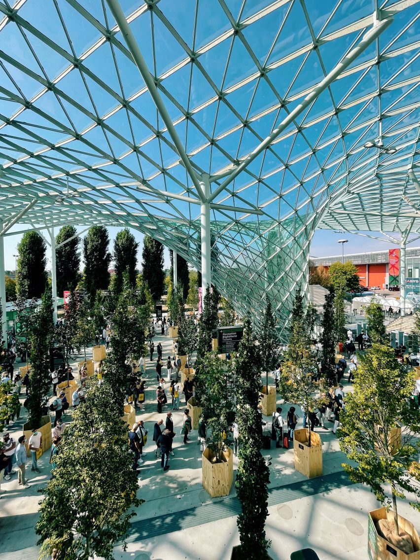 Trees at supersalone in Milan