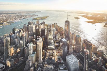 Aerial view of Ground Zero