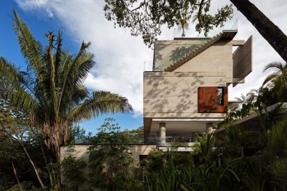 Stacked concrete volumes