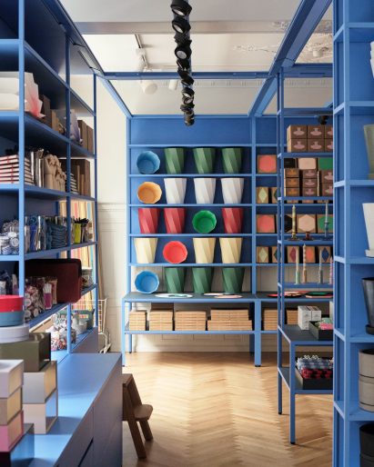 Stefan Diez' shelving in Hay House
