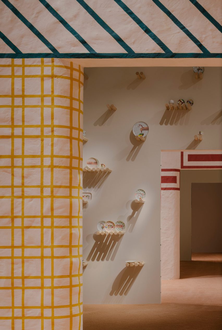 A range of homeware items inside an installation
