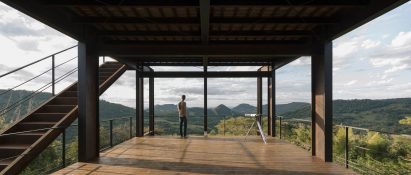 Steel-and-glass structure in Paraguay