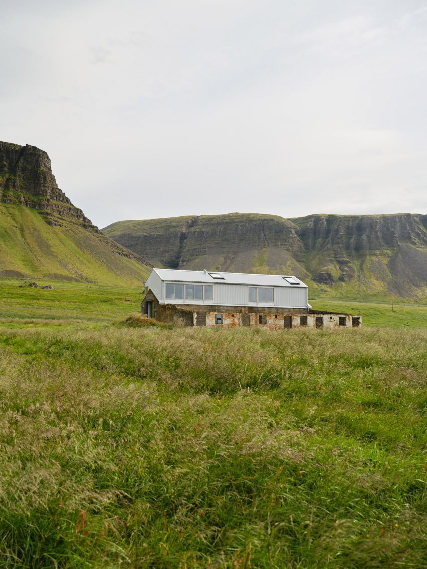 A converted farm building in Iceland