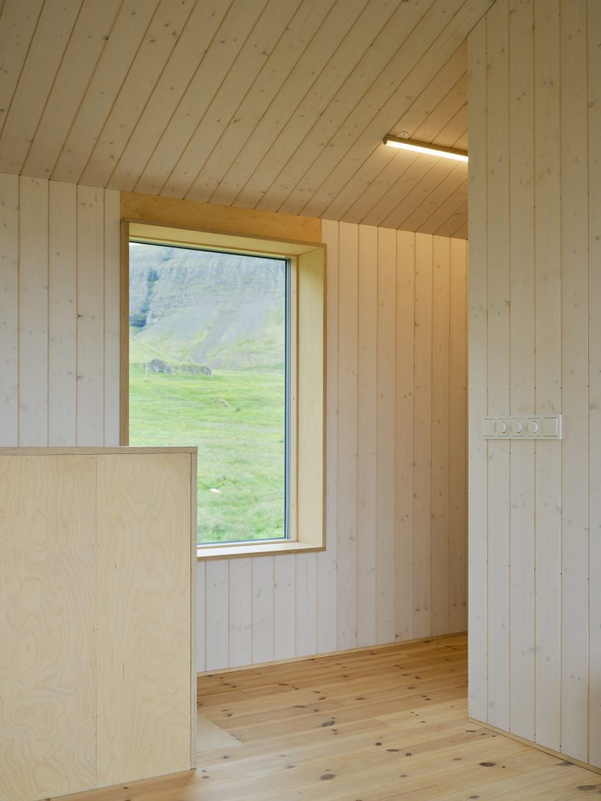Wood-lined interiors