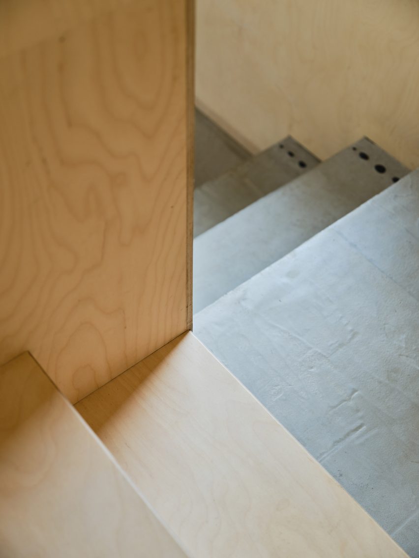 Wooden staircase