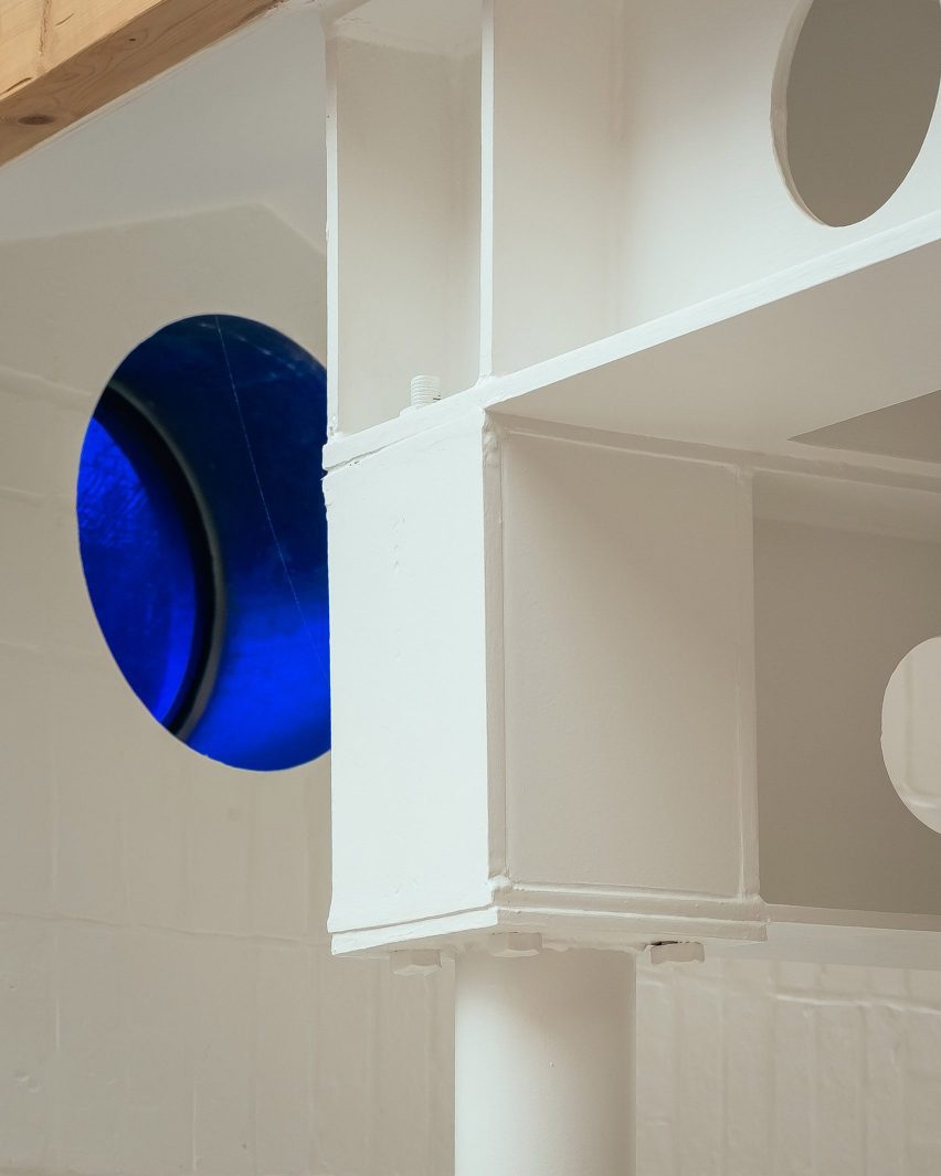 Structural details inside VATRAA's Camden house extension