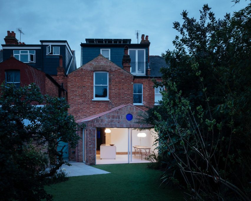 Brick-clad house extension in London