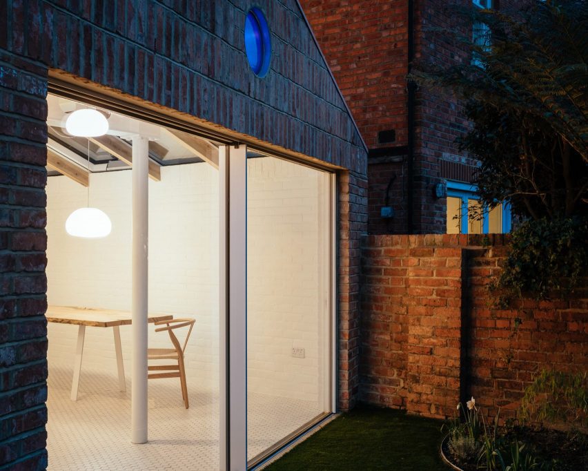 Brick-clad house extension