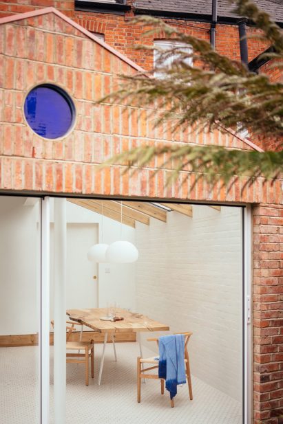 A brick London house extension