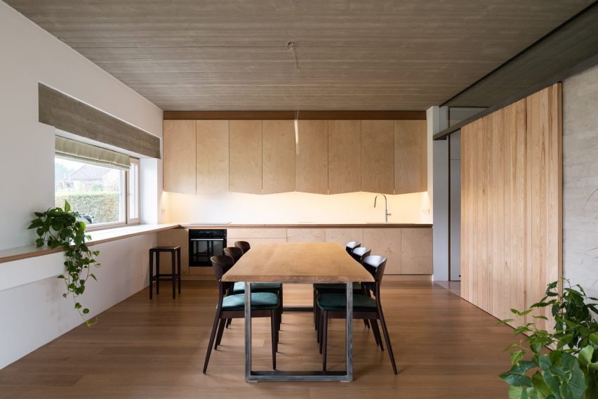 The dining room of House in Lanškroun