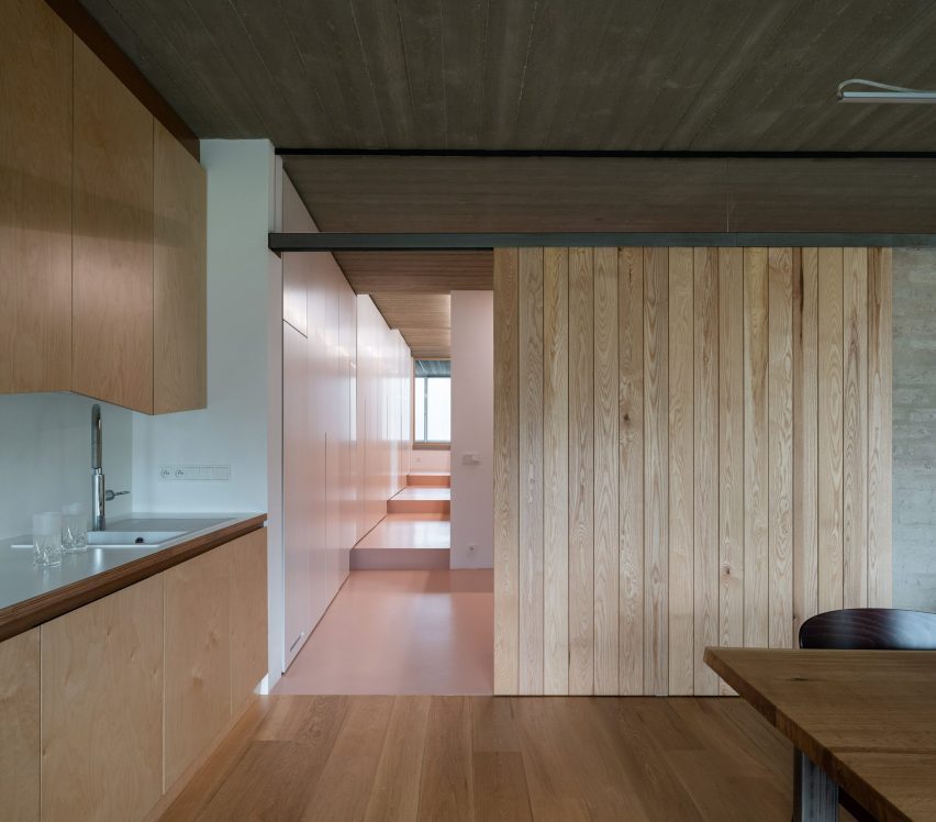 The muted interiors of House in Lanškroun