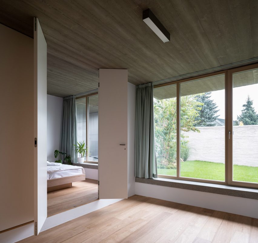 The muted interiors of House in Lanškroun