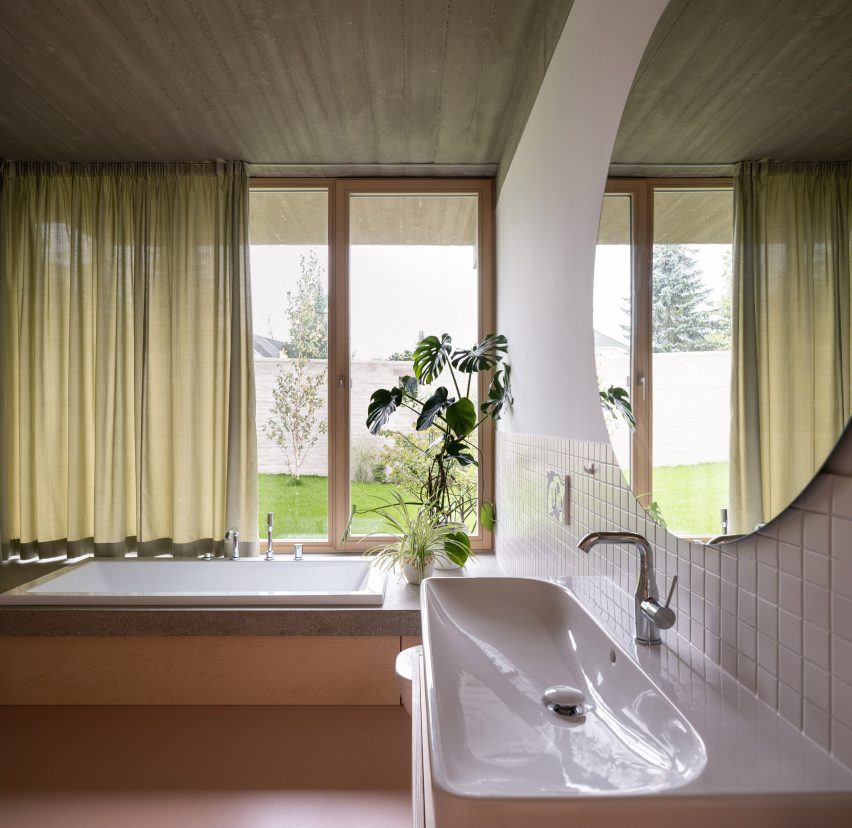 White-walled bathroom