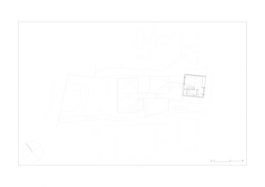 Second floor plan of House with Courtyards