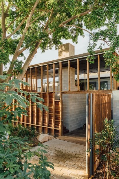 Timber and concrete extension