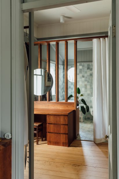 Bathroom with timber details