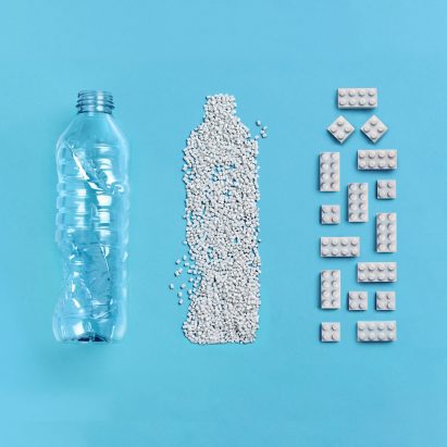 Recycled PET lego bricks