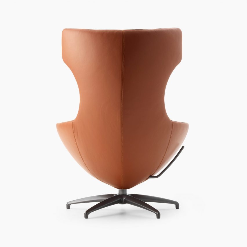 The back of the LX662 armchair