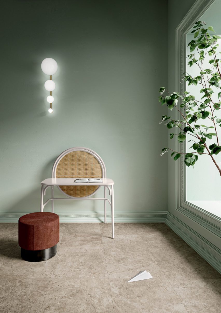 Marble Lab tile collection by Fiandre Architectural Surfaces in Atlantic Grey