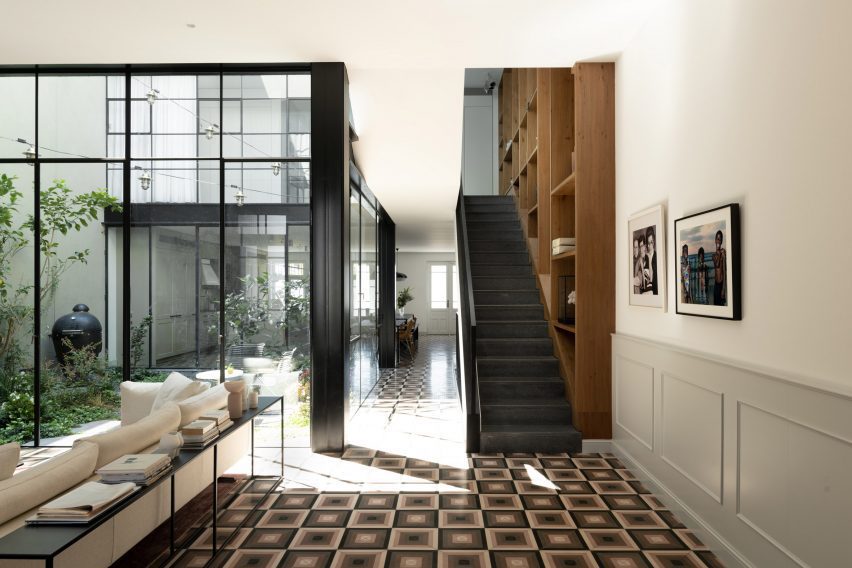 Staircase in Neve Tzedek Patio House by Meirav Galan