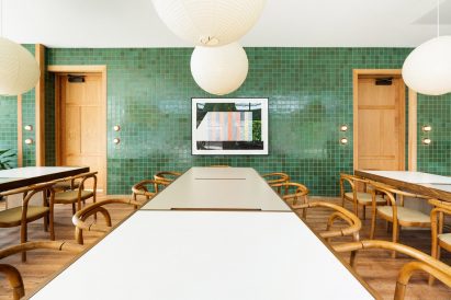 More green accents in the "Study Hall"